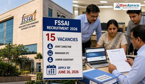 FSSAI Recruitment 2026 15 Posts on Deputation, Apply Now