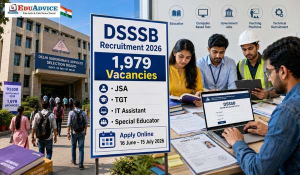 DSSSB Recruitment 2026; 1979 Posts, Apply From June 16