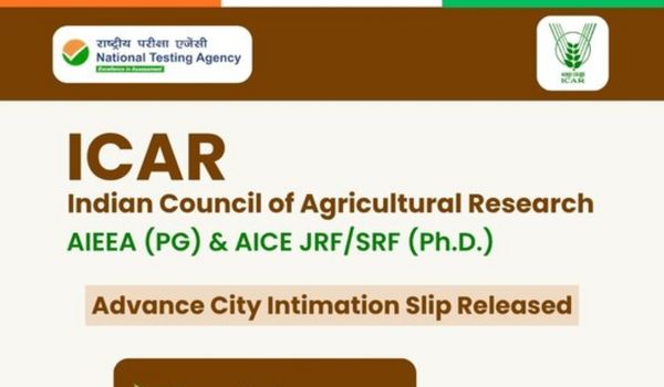 ICAR 2026 City Intimation Slip Released, Check Your Exam City Before Admit Card