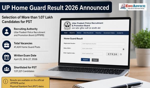 UP Home Guard Result 2026 Declared, 1.07 Lakh Candidates Shortlisted for DV & PST, Check Cut Off