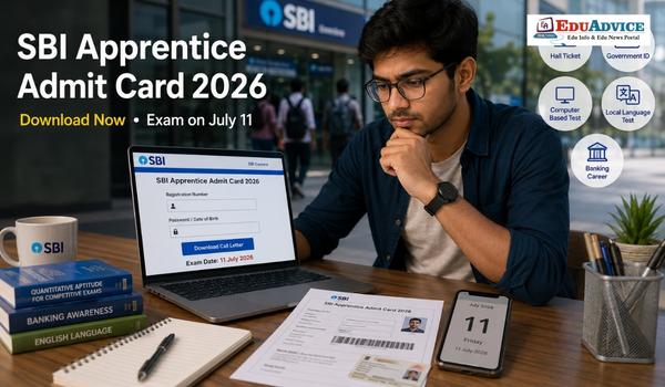 SBI Apprentice Admit Card 2026 Released, Download Hall Ticket Now, Exam on July 11
