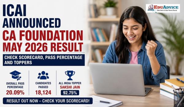 CA Foundation Result 2026 Declared, Check Toppers, Pass Percentage and What's Next 
