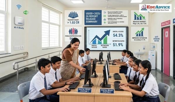 UDISE Plus Report 2025 26, Teacher Strength Crosses 1.02 Crore, School Dropouts Decline