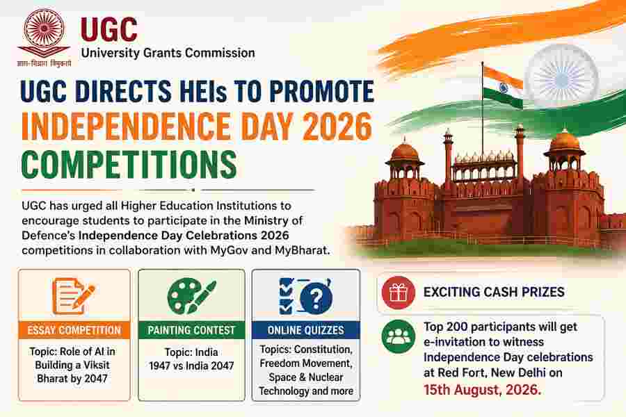 UGC Directs HEIs to Promote Independence Day 2026 Competitions