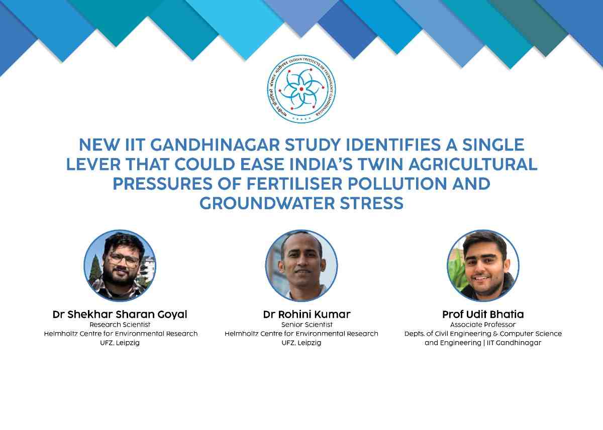 IIT Gandhinagar Study Finds One Shift Could Cut India's Fertiliser Pollution, Water Use and Farm Emissions