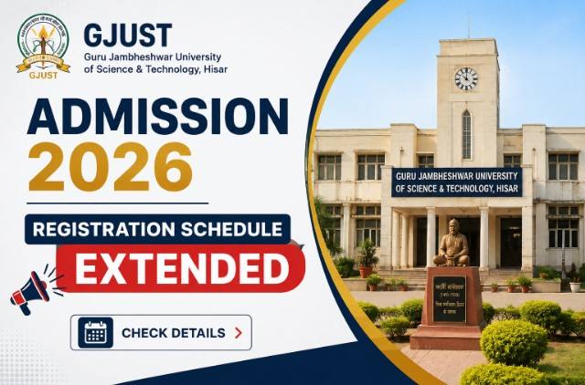 GJUST Admission 2026: University Extends Registration Schedule for New Student