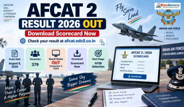 AFCAT 2 Result 2026 Out; Download Scorecard, Check AFSB Details