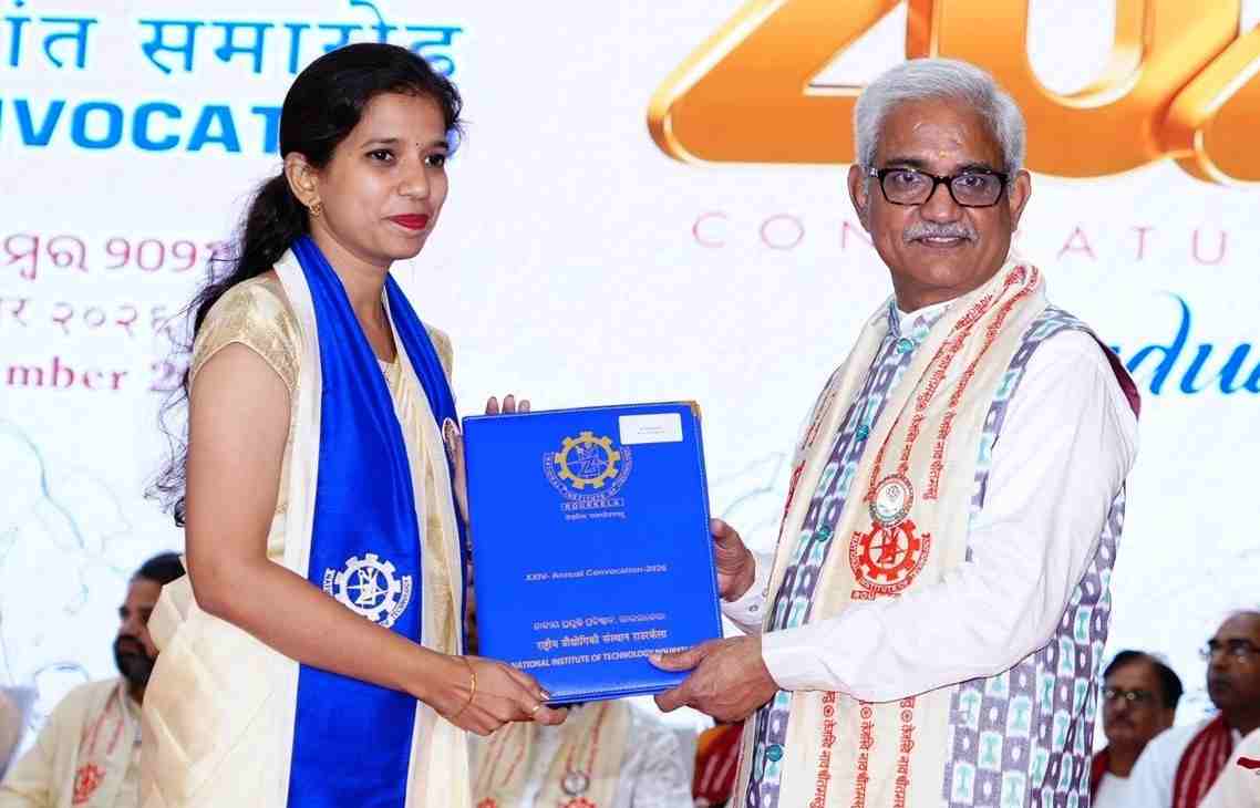 NIT Rourkela Awards 2,033 Degrees at 24th Convocation; 47 International Students Graduate