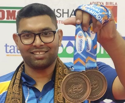 JMI student wins two bronze medals in National Para Badminton Championship
