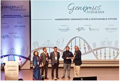 JMI Scholar Wins Best Poster Award at Genomics India 2024