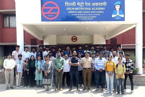 CUH students visited Delhi Metro Rail Academy