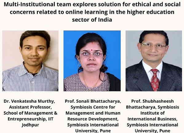 IIT Jodhpur researcher explores solution for ethical and social concerns related to online learning in the higher education