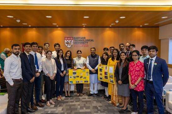  Dharmendra Pradhan visits Nanyang Technological University, Singapore; highlights possibilities of collaboration with Indian Universities