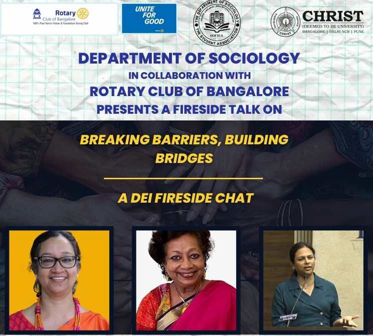 CHRIST University Hosts DEI Fireside Talk on Breaking Barriers and Building Bridges Subheading: