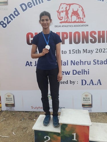 JMI’s Harshita bags silver medal in Delhi State Athletics Championship