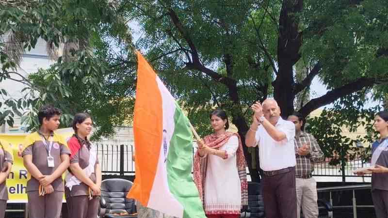 Tricolour of Pride: St. Vivekanand Sr. Sec. School, Ladpur Leads Grand Tiranga Yatra Ahead of Independence Day