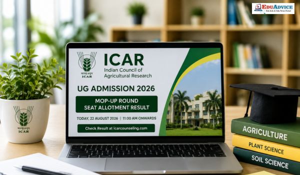 ICAR UG Counselling 2026 Mop Up Seat Allotment Today at 11 AM