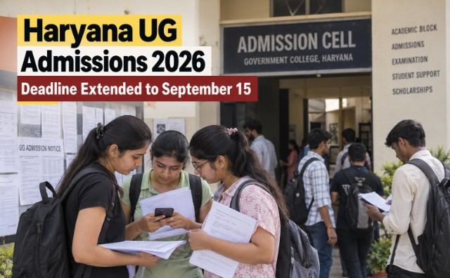 Haryana Extends UG College Admission Deadline to September 15, Gives Students Another Chance
