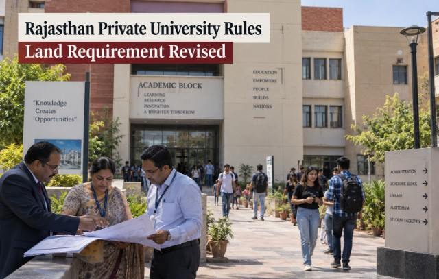Rajasthan Revises Land Rules for Establishing Private Universities, Removes Separate Minimum Land Requirement