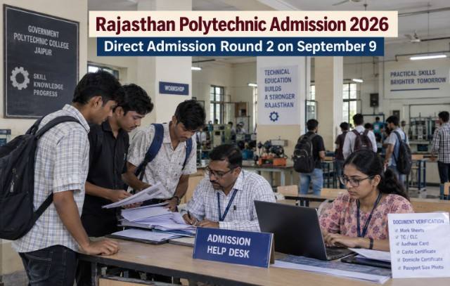 Rajasthan Polytechnic Admission 2026: Direct Admission Round 2 Announced for Vacant Seats in Jaipur
