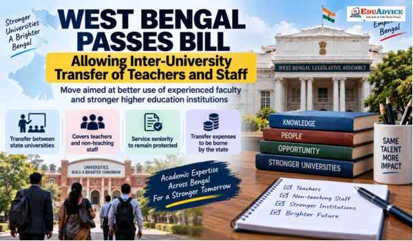 West Bengal Moves Bill Allowing Inter University Transfer of Teachers and Staff