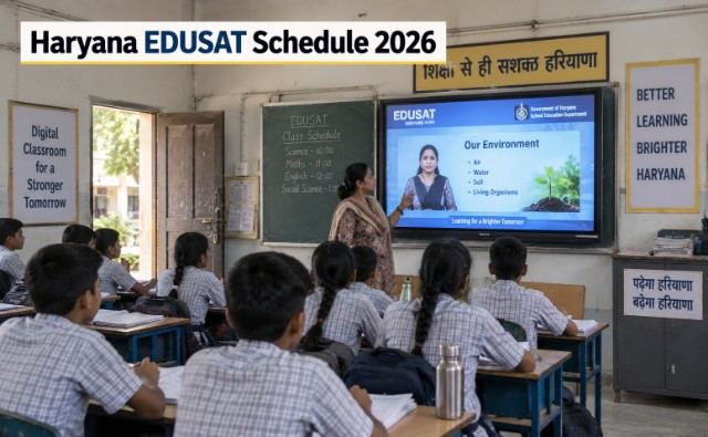 Haryana EDUSAT E Learning Schedule Released for September 14 to 20