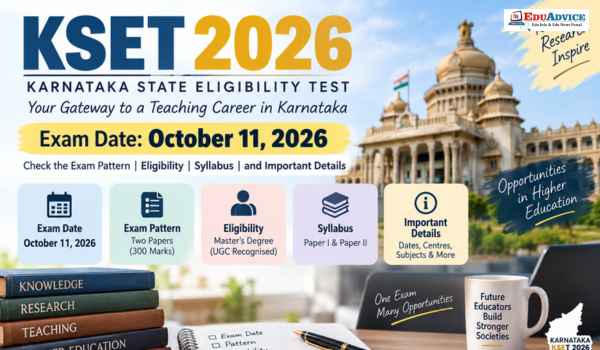 KSET 2026 Exam Date: Karnataka SET on October 11, Pattern & Eligibility
