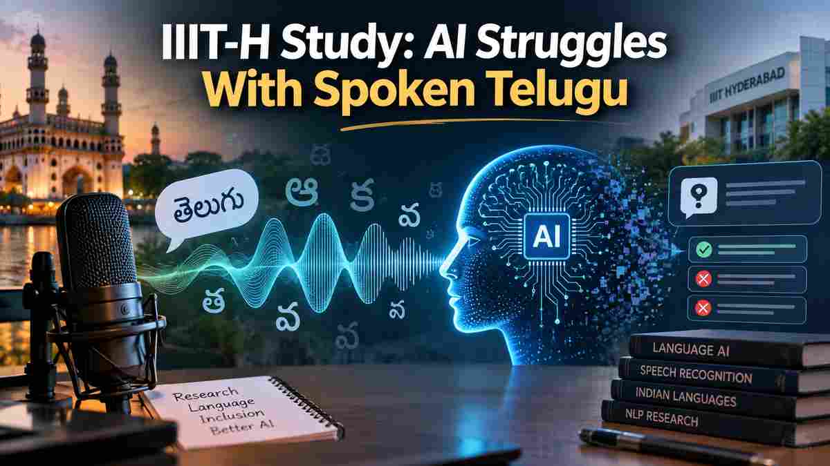 IIIT Hyderabad Study Reveals Why AI Can Misunderstand Spoken Telugu Questions