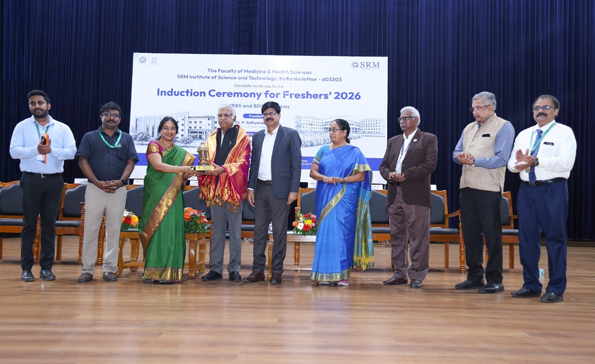 SRMIST Inducts 250 MBBS and 100 BDS Students at Freshers 2026 Ceremony