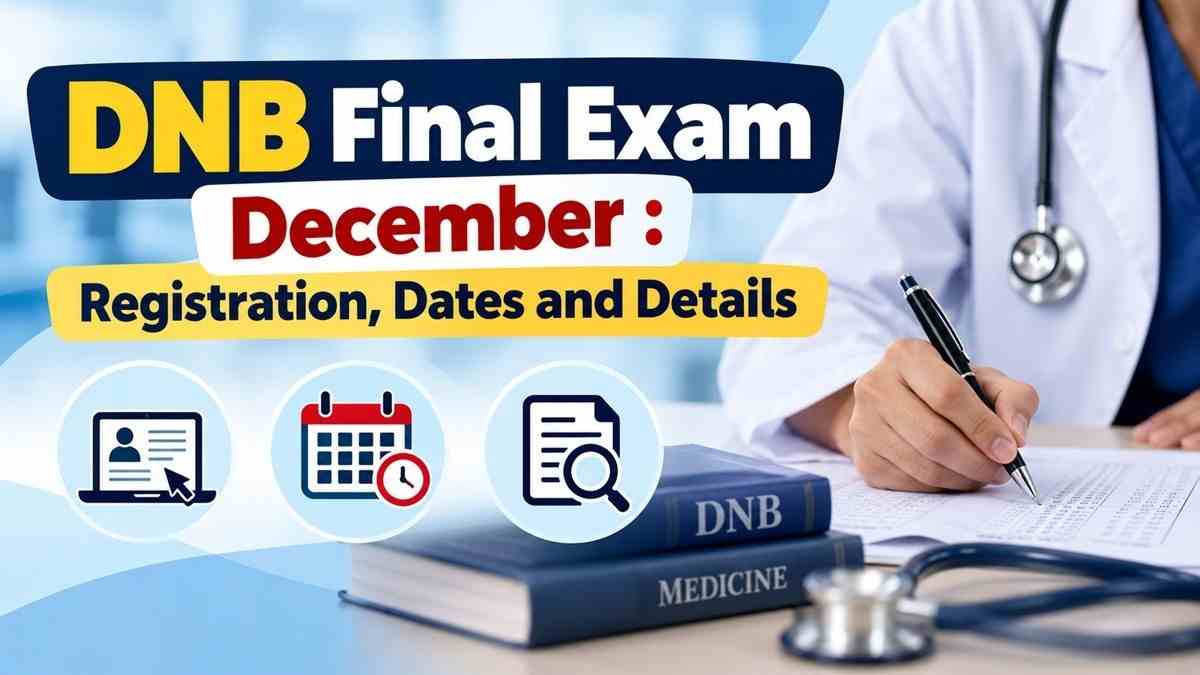 DNB Final Theory Examination December 2026: NBEMS Opens Registration, Exam From November 19