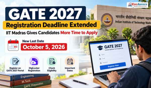 GATE 2027 Registration Deadline Extended to October 5: Check New Dates