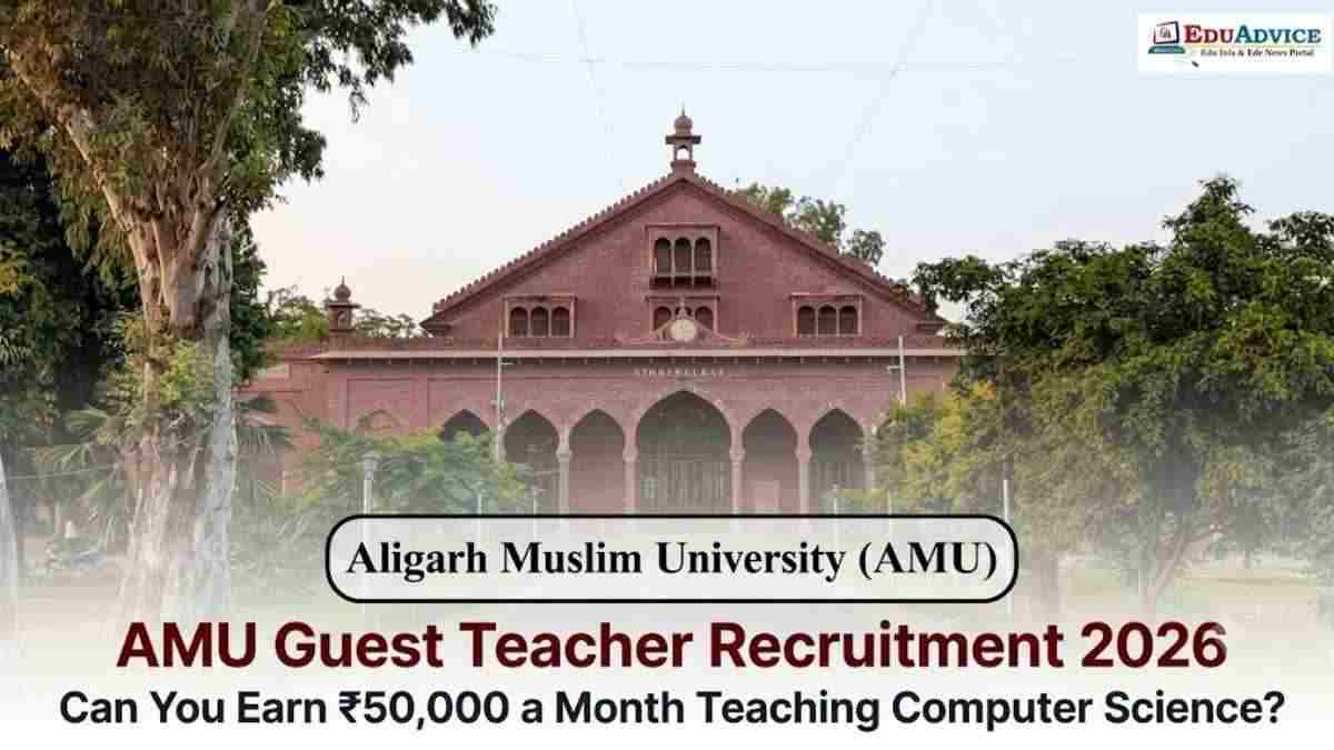 AMU Guest Teacher Recruitment 2026: Rs. 50,000 a Month faculty Post, Computer Science?