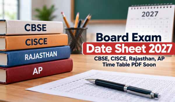 Board Exam Date Sheet 2027: When Will CBSE, ICSE, Rajasthan and AP Timetables Be Released?