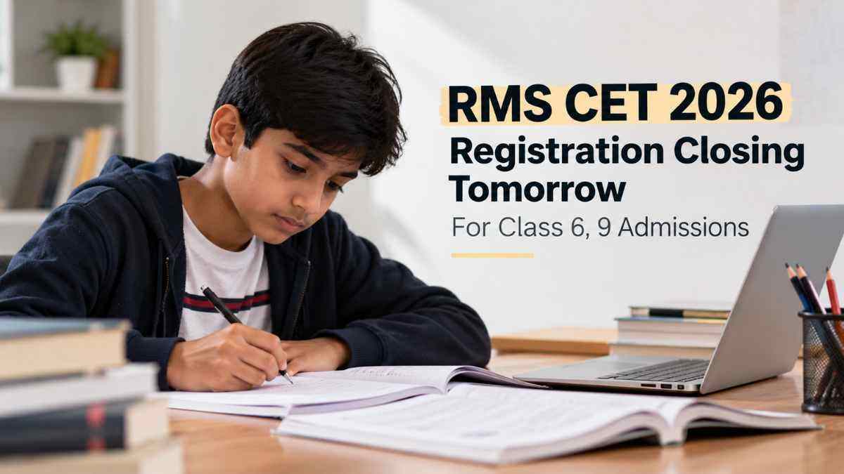 RMS CET 2026 Registration: NTA will Close Application Window by Oct 20, Check Details
